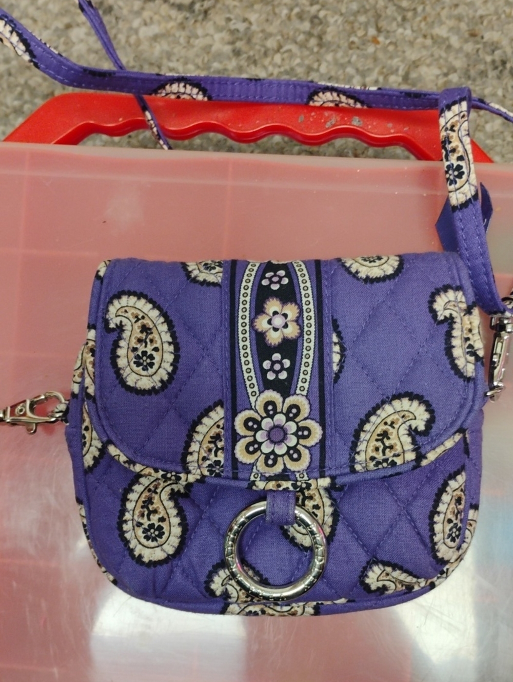 VERA BRADLEY SHOOT FROM THE HIP CROSSBODY BAG RETIRED SIMPLY VIOLET EX